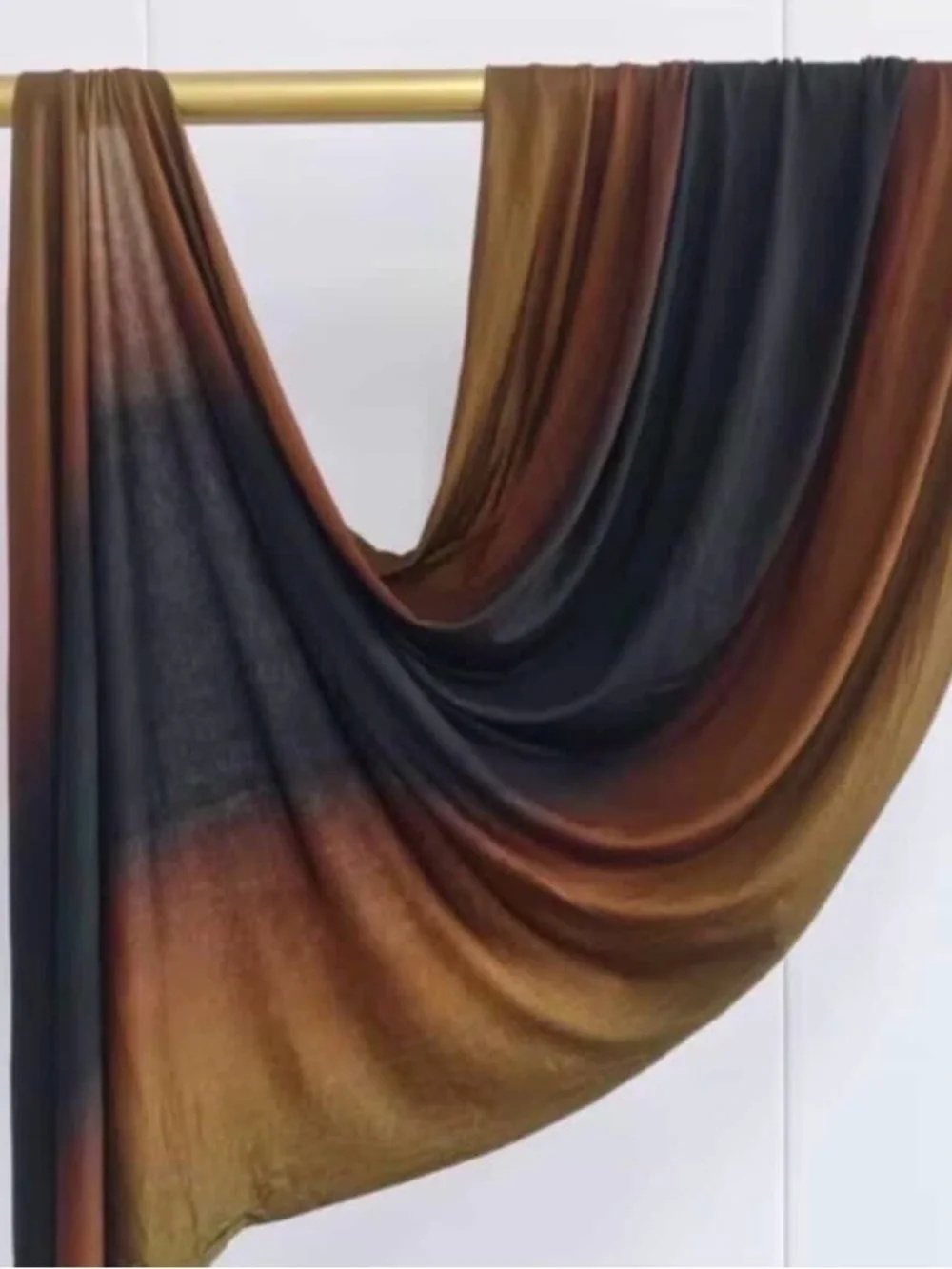Ombré Brown and Black Jersey Hijab